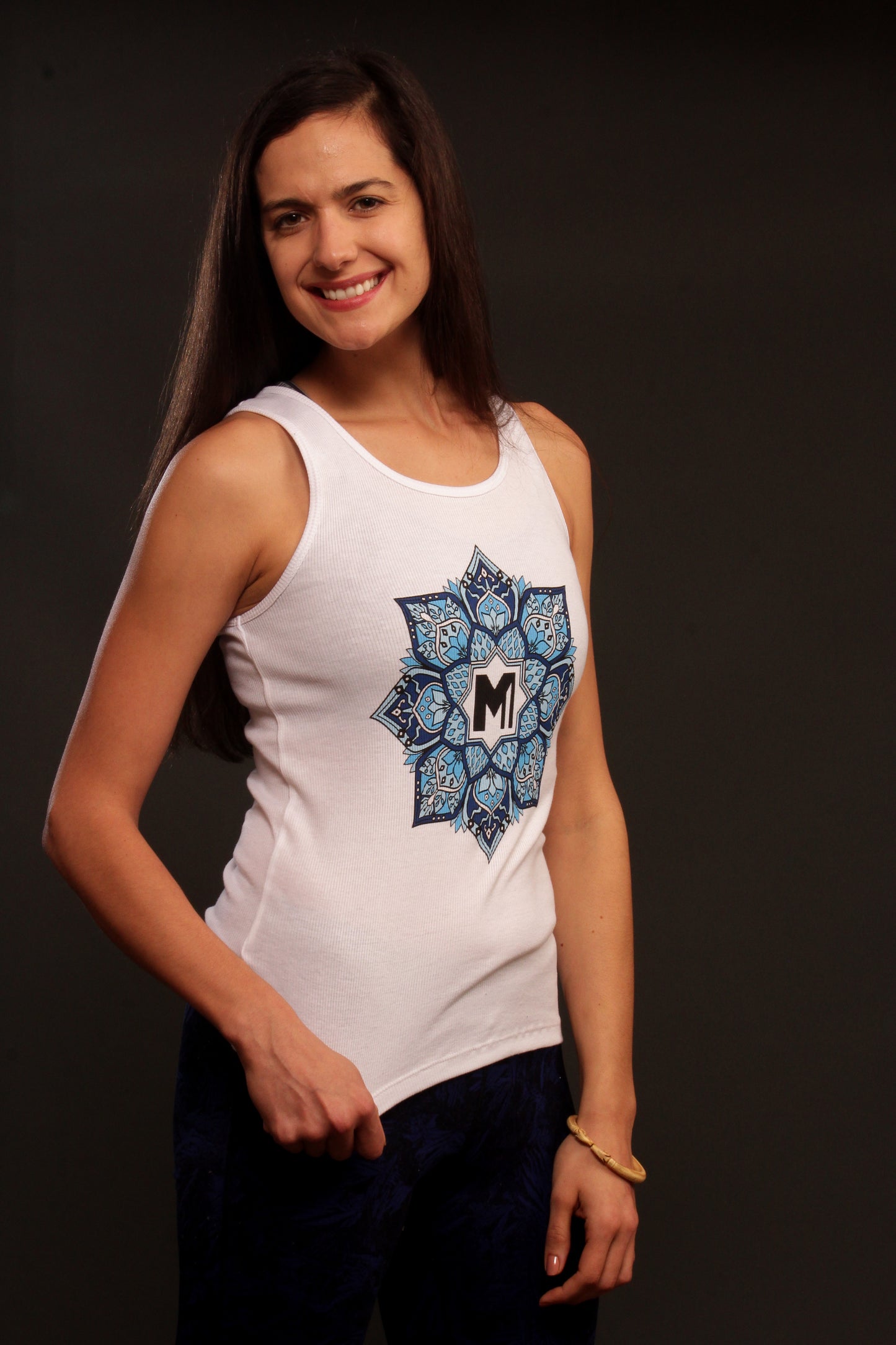 Women's Organic Cotton Mandala Yoga Tank Top